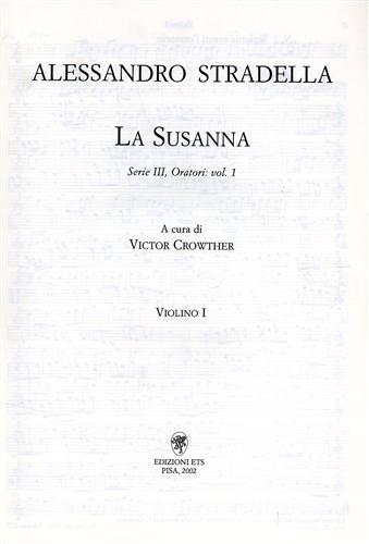 La Susanna. Partitura per violino I.