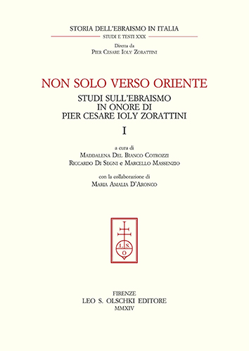 9788822263568-Non solo verso Oriente. Studi sull'ebraismo in onore di Pier Cesare Ioly Zoratti