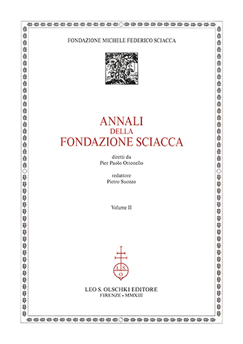 9788822262660-Annali della Fondazione Sciacca. Volume II.