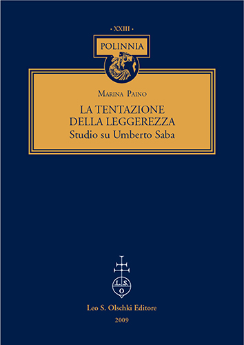 9788822258731-La tentazione della leggerezza. Studio su Umberto Saba.