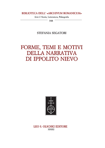 9788822261083-Forme, temi e motivi della narrativa di Ippolito Nievo.