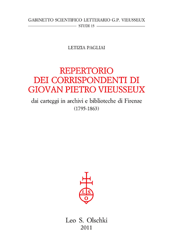 9788822257239-Repertorio dei corrispondenti di Giovan Pietro Vieusseux,. dai carteggi in archi