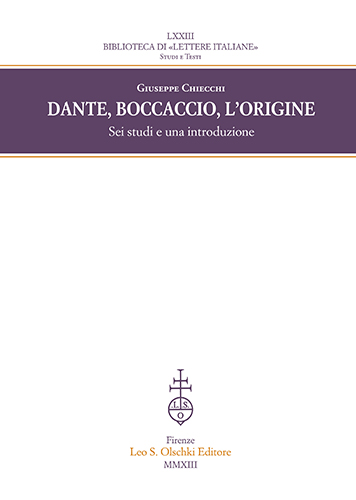 9788822262424-Dante, Boccaccio, l'origine. Sei studi e una introduzione.