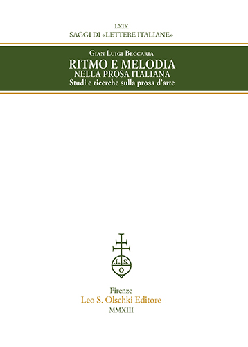 9788822262790-Ritmo e melodia nella prosa italiana. Studi e ricerche sulla prosa d'arte.