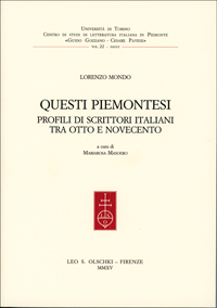 9788822263681-Questi piemontesi. Profili di scrittori italiani tra Otto e Novecento.