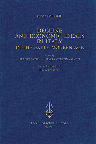 9788822263018-Decline and Economic Ideals in Italy. in the early modern age.