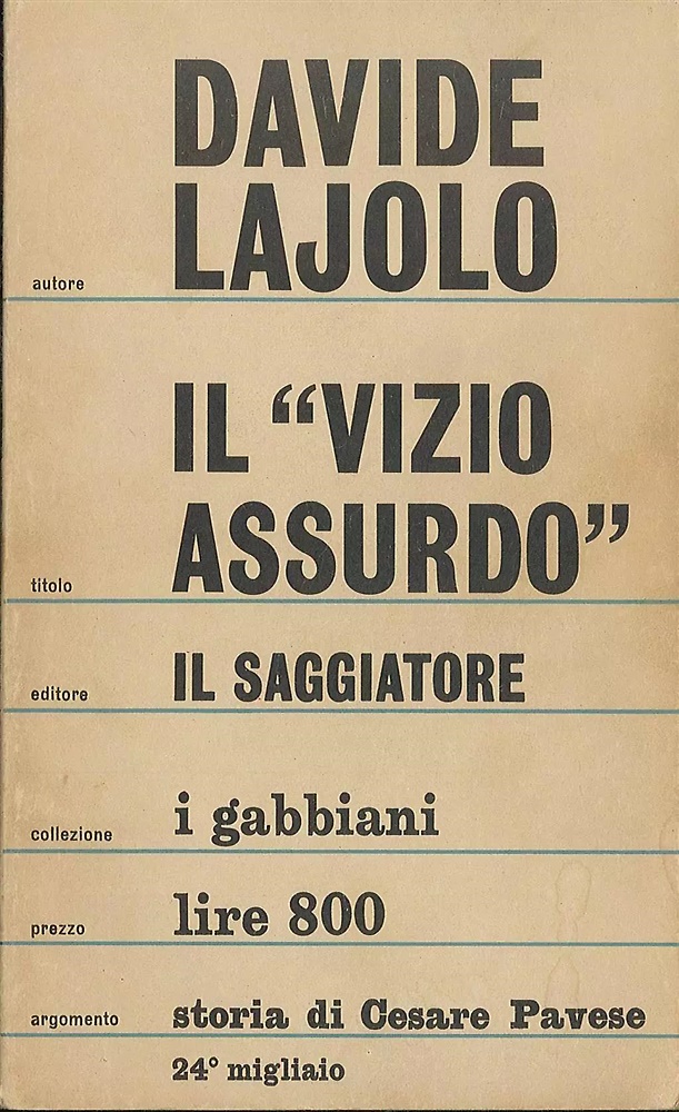 Il vizio assurdo.