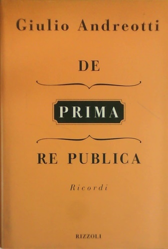 9788817844864-De (prima) Re Publica. Ricordi.