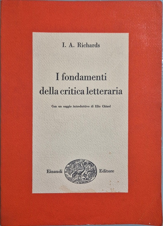 I fondamenti della critica letteraria.