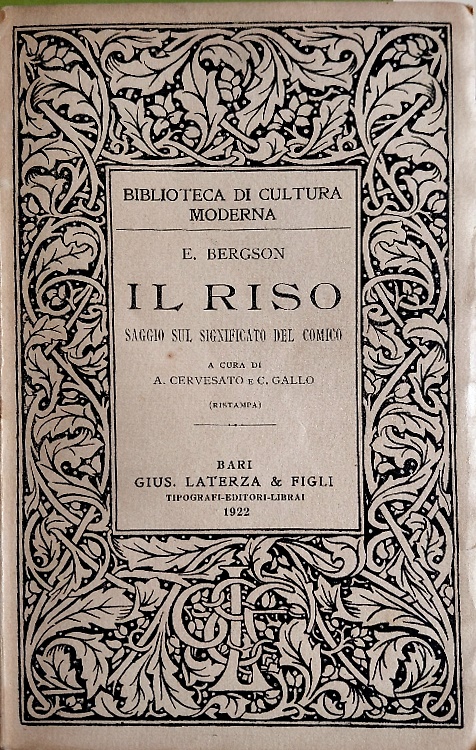 Il riso. Saggio sul significato del comico.