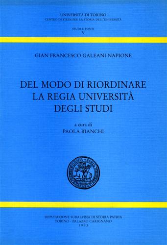 9788897866145-Del modo di riordinare la Regia Università degli Studi.