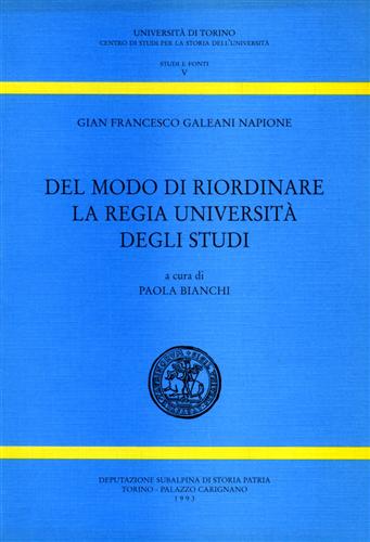 9788897866145-Del modo di riordinare la Regia Università degli Studi.