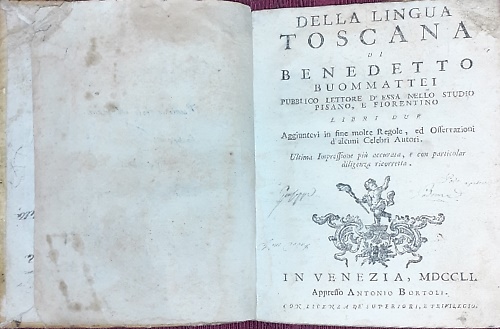 Della Lingua Toscana di Benedetto Buommattei, Pubblico Lettore d'essa nello Stud