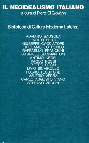 9788842030164-Il neoidealismo italiano.