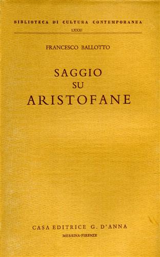 9788883210167-Saggio su Aristofane.