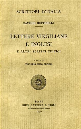 Lettere virgiliane e inglesi e altri scritti critici.