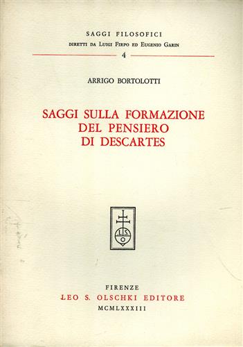9788822231369-Saggi sulla formazione del pensiero di Descartes.
