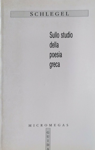 Sullo studio della poesia greca.