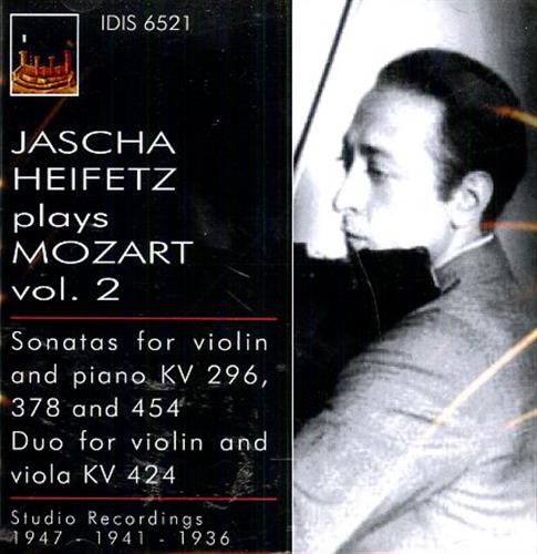 8021945001664-Jascha Heifetz plays Mozart Vol. 2. Sonatas for Violin and Piano KV 296, 378 and