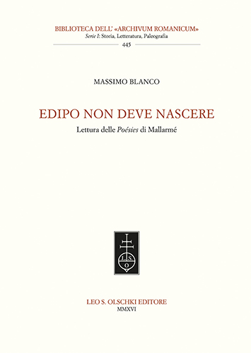 9788822264251-Edipo non deve nascere. Lettura delle Poésies di Mallarmé.