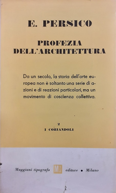Profezia dell'architettura.