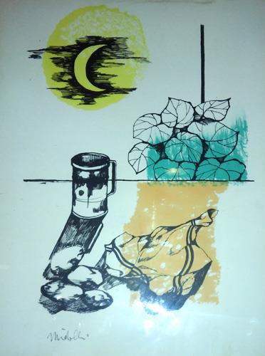 Sirio Midollini. Litografia a colori.