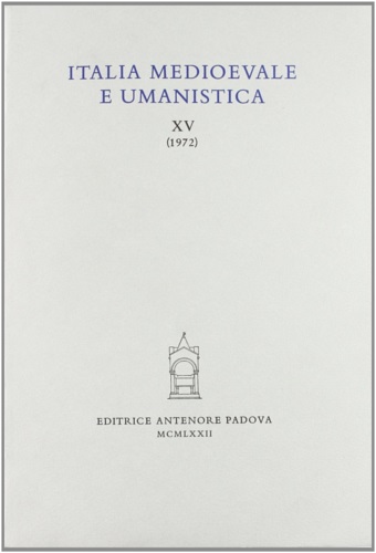 9788884551030-Italia Medioevale e Umanistica. Periodico annuale. XV (1972).