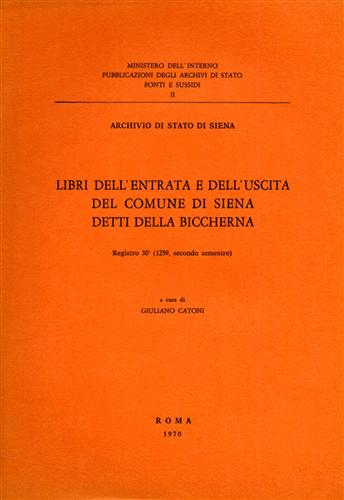 Libri dell'entrata e dell'uscita del comune di Siena detti della Biccherna. Regi