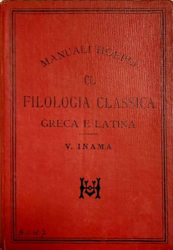 Filologia classica greca e latina.