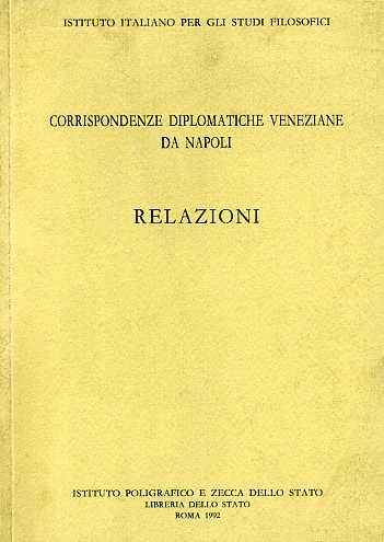 9788824001342-Corrispondenze Diplomatiche Veneziane da Napoli. Relazioni.