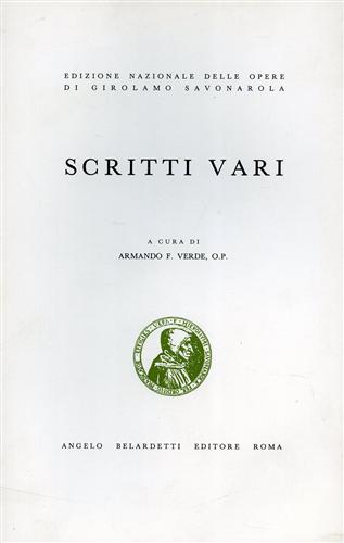 Scritti vari.