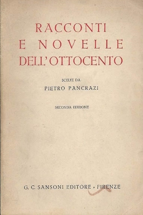 Racconti e Novelle dell'Ottocento.