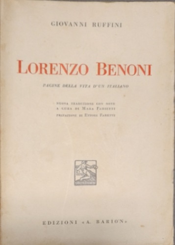 Lorenzo Benoni pagine della vita di un italiano.