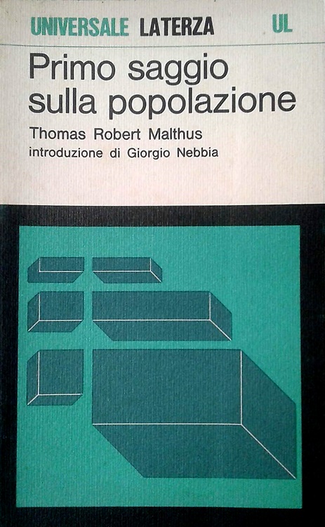Primo saggio sulla popolazione.