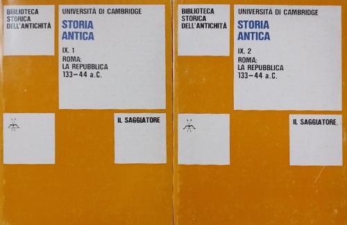 Storia Antica. Roma: la Repubblica. 133-44 a.C.