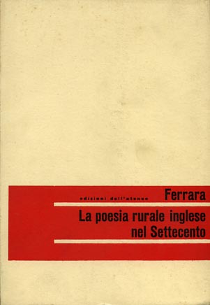 La poesia rurale inglese nel Settecento.