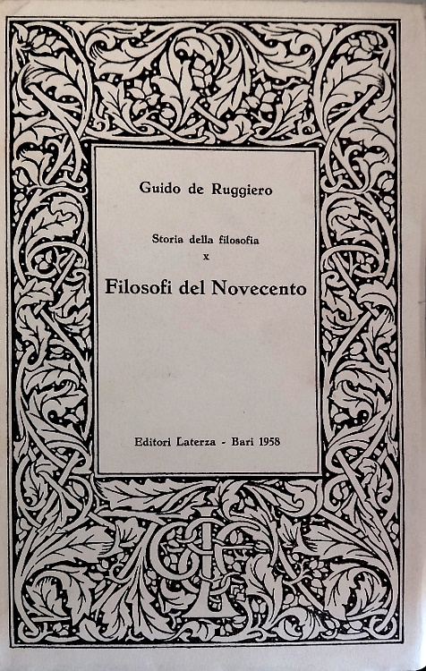 Filosofi del Novecento.