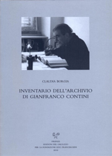 9788884504760-Inventario dell'Archivio di Gianfranco Contini.