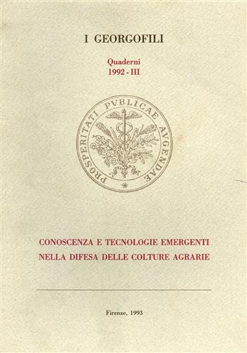 Conoscenza e tecnologie emergenti nella difesa delle culture agrarie.