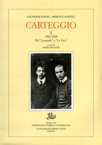 9788884984159-Carteggio. Vol.I:1903-1908. Dal 