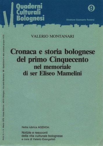 9788876225024-Cronaca e storia bolognese del primo Cinquecento nel memoriale di Ser Eliseo Mam