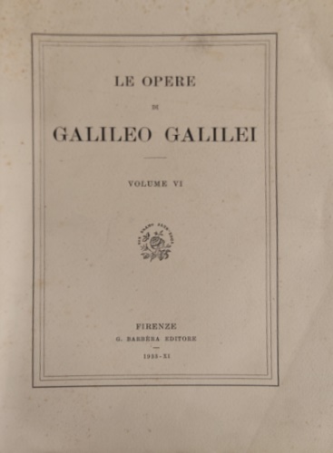 Le Opere.Vol.VI.