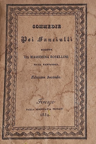 Commedie pei fanciulli.