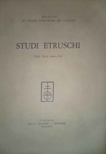 Studi Etruschi. vol.XLIII (Serie III). 1975.