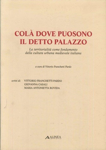 Colà dove puosono il detto palazzo.