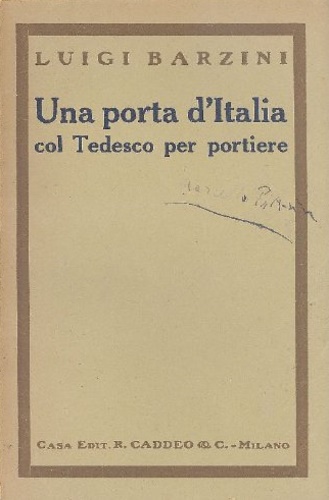 Una porta d'Italia col Tedesco per portiere.