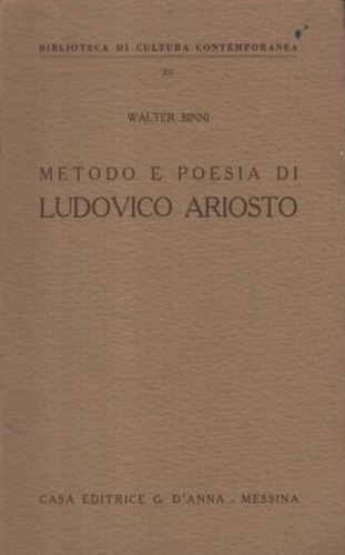 Metodo e poesia di Ludovico Ariosto.