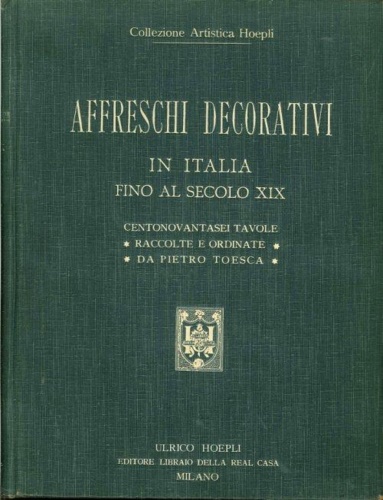 Affreschi decorativi in Italia fino al secolo XIX.
