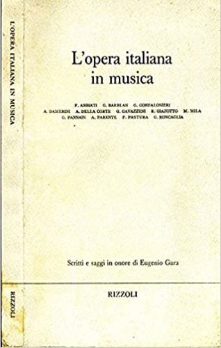 L'opera italiana in musica.