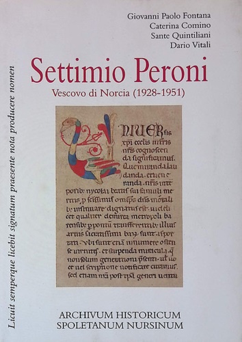 Settimio Peroni. Vescovo di Norcia (1928-1951).